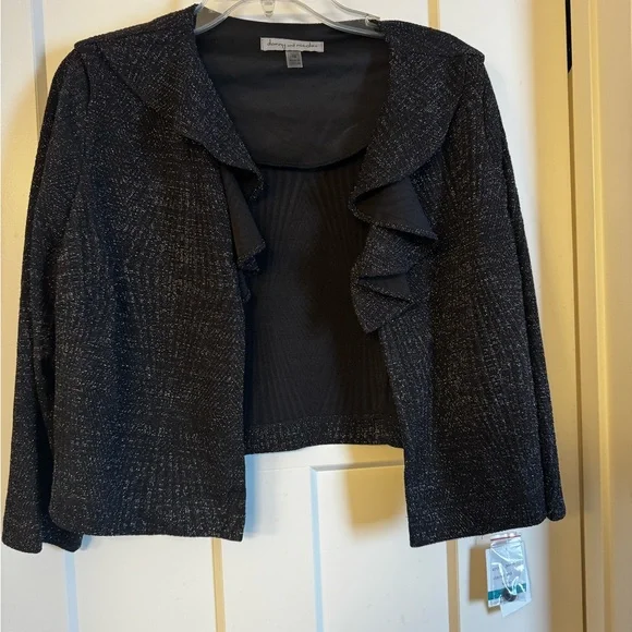 Jessica Howard Sparkling Black Long Sleeve Dress - Picture 4 of 6